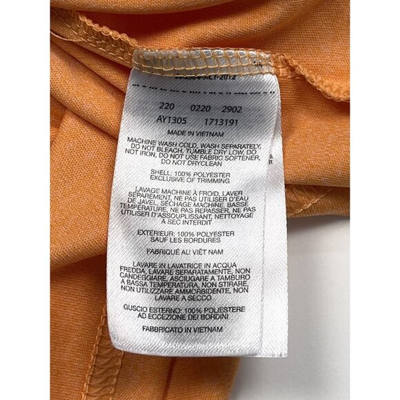 COLUMBIA Kids Youth LARGE (14/16) Orange Long Sleeve Logo SWIM SHIRT Rash Guard - Picture 9 of 9